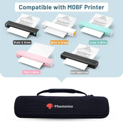 Portable Storage Case for M08F/D810/P831/TP81 Letter & A4 Printers - Compatible with Itari A886 and TATTMUSE A887 - Holder for Paper and USB Cable (Box Only)