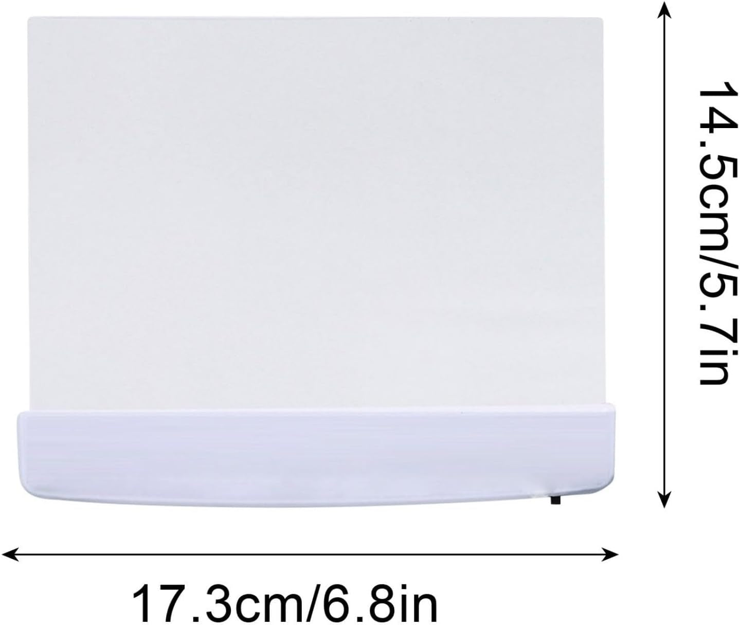Flat Book Lights for Reading at Night in Bed Clear LED Book Page Light Bookmark Light for Reading Illuminator Panel Plate Lamp Board Wireless (White)